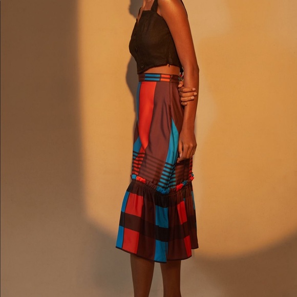NEW NWT Anthropologie Eva Franco midi skirt size 2 - Picture 1 of 9